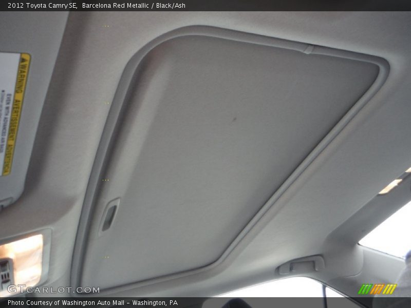 Barcelona Red Metallic / Black/Ash 2012 Toyota Camry SE