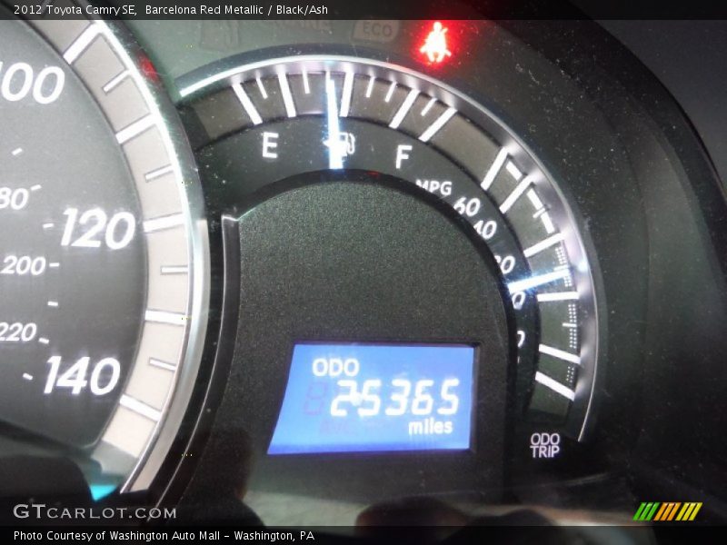 Barcelona Red Metallic / Black/Ash 2012 Toyota Camry SE