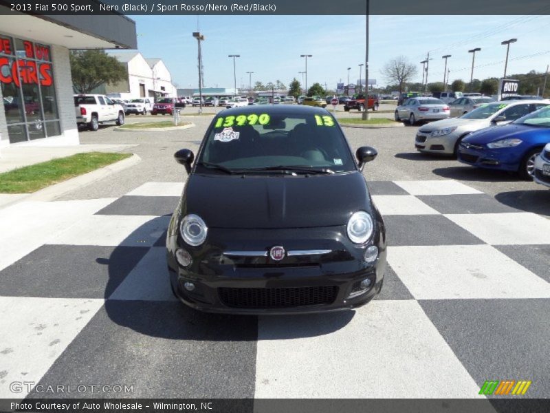 Nero (Black) / Sport Rosso/Nero (Red/Black) 2013 Fiat 500 Sport