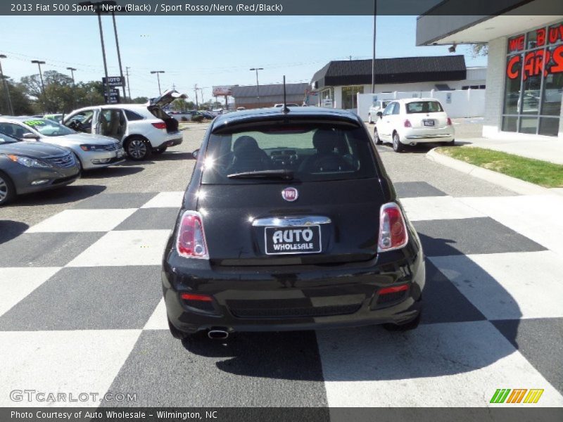 Nero (Black) / Sport Rosso/Nero (Red/Black) 2013 Fiat 500 Sport