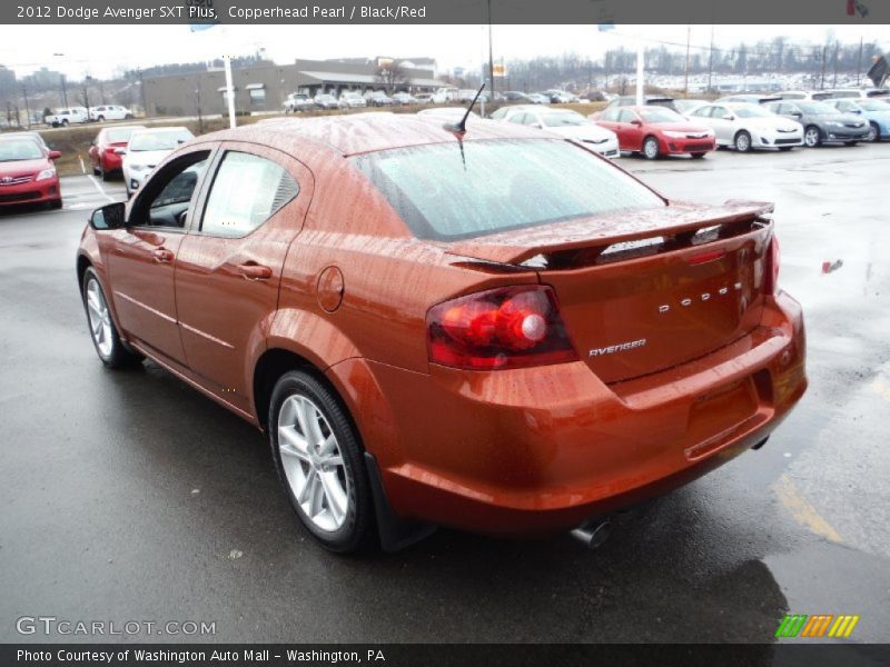 Copperhead Pearl / Black/Red 2012 Dodge Avenger SXT Plus