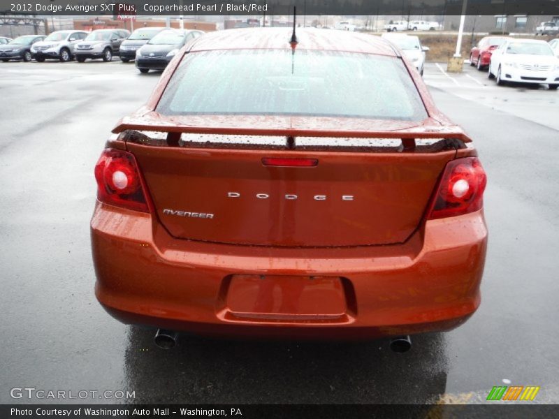 Copperhead Pearl / Black/Red 2012 Dodge Avenger SXT Plus