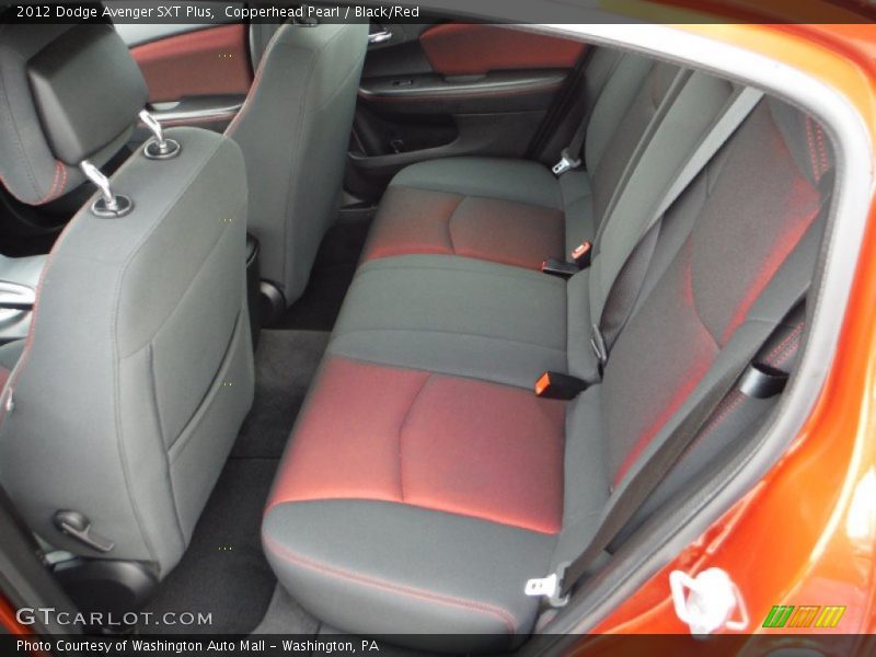 Copperhead Pearl / Black/Red 2012 Dodge Avenger SXT Plus