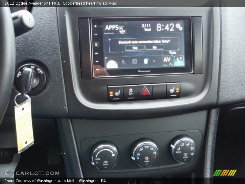 Copperhead Pearl / Black/Red 2012 Dodge Avenger SXT Plus
