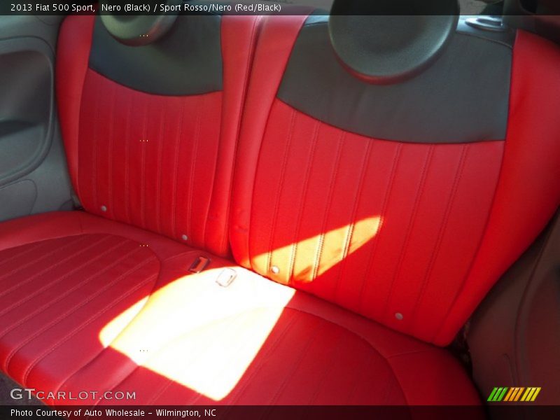 Nero (Black) / Sport Rosso/Nero (Red/Black) 2013 Fiat 500 Sport