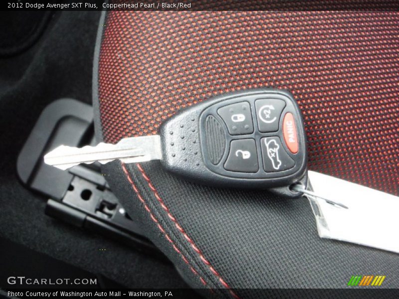 Copperhead Pearl / Black/Red 2012 Dodge Avenger SXT Plus