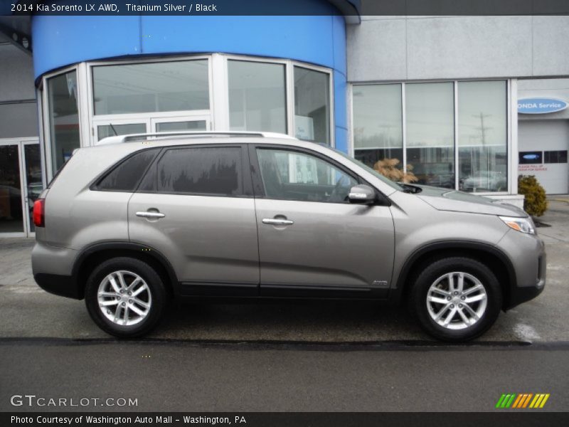 Titanium Silver / Black 2014 Kia Sorento LX AWD
