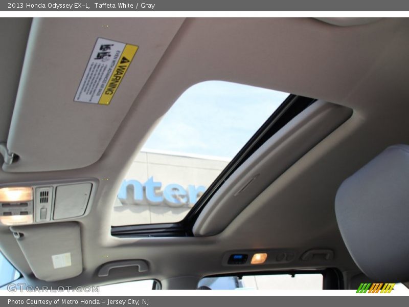 Taffeta White / Gray 2013 Honda Odyssey EX-L