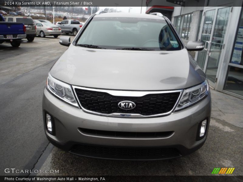 Titanium Silver / Black 2014 Kia Sorento LX AWD