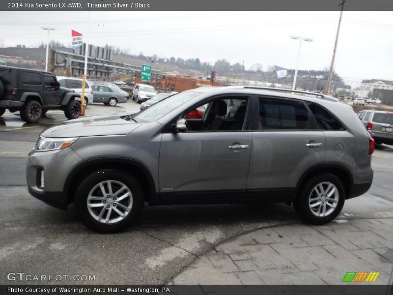 Titanium Silver / Black 2014 Kia Sorento LX AWD