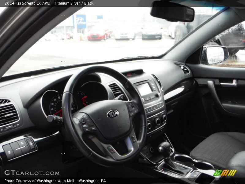 Titanium Silver / Black 2014 Kia Sorento LX AWD