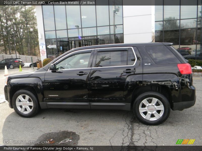 Carbon Black Metallic / Jet Black 2010 GMC Terrain SLE AWD