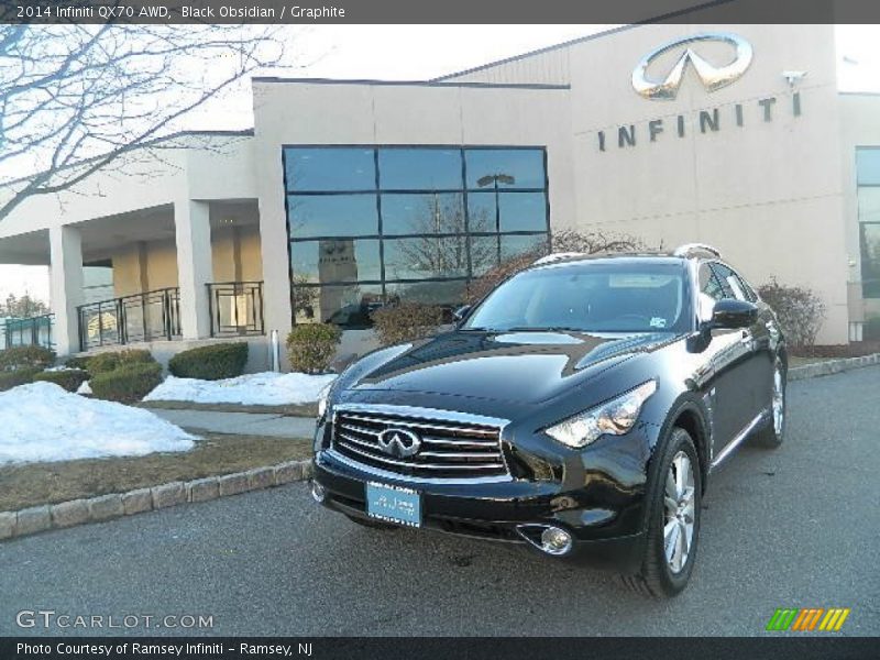 Black Obsidian / Graphite 2014 Infiniti QX70 AWD