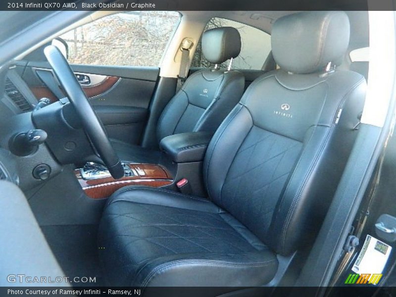 Front Seat of 2014 QX70 AWD
