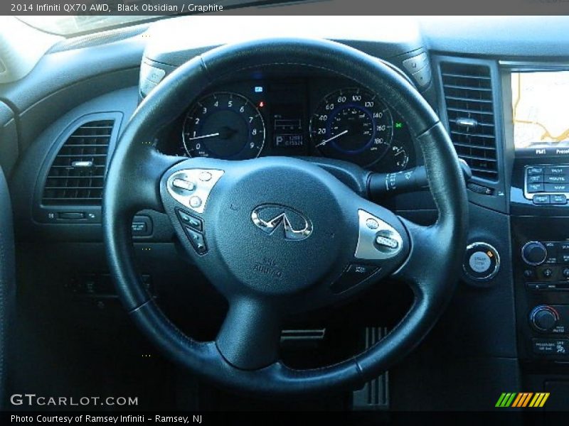 Black Obsidian / Graphite 2014 Infiniti QX70 AWD