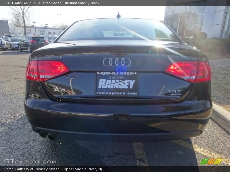 Brilliant Black / Black 2011 Audi A4 2.0T quattro Sedan