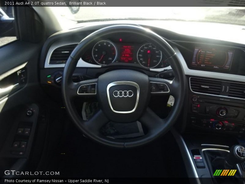 Brilliant Black / Black 2011 Audi A4 2.0T quattro Sedan