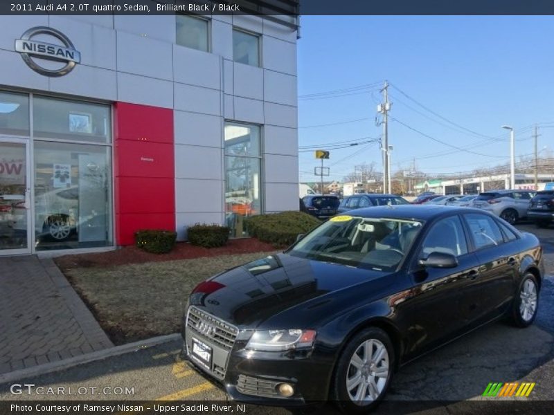 Brilliant Black / Black 2011 Audi A4 2.0T quattro Sedan