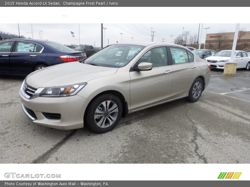 Champagne Frost Pearl / Ivory 2015 Honda Accord LX Sedan