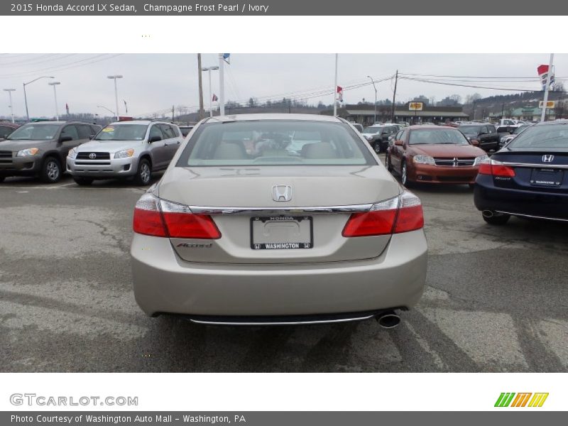 Champagne Frost Pearl / Ivory 2015 Honda Accord LX Sedan