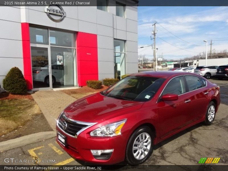 Cayenne Red / Charcoal 2015 Nissan Altima 2.5 S