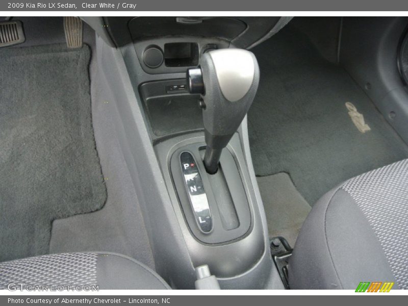 Clear White / Gray 2009 Kia Rio LX Sedan