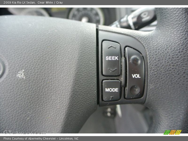 Clear White / Gray 2009 Kia Rio LX Sedan