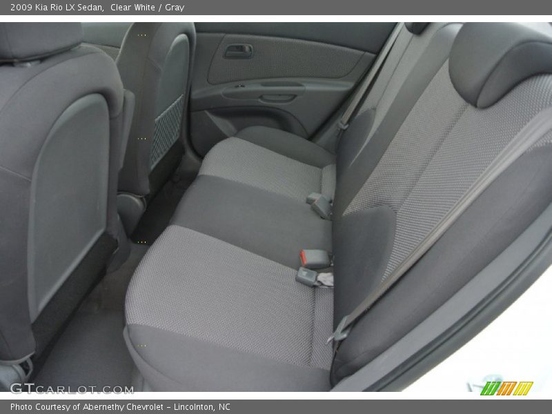Clear White / Gray 2009 Kia Rio LX Sedan