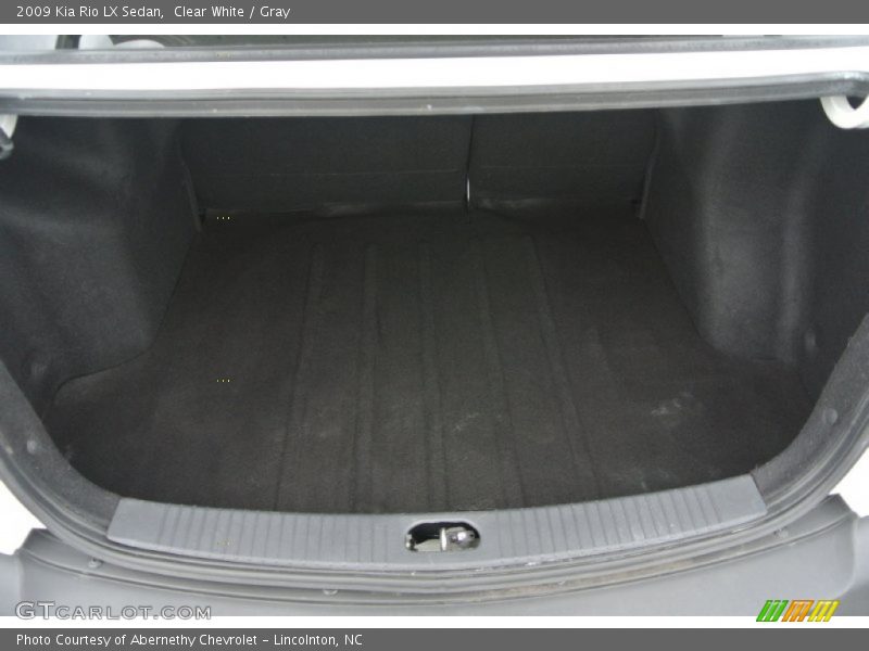 Clear White / Gray 2009 Kia Rio LX Sedan