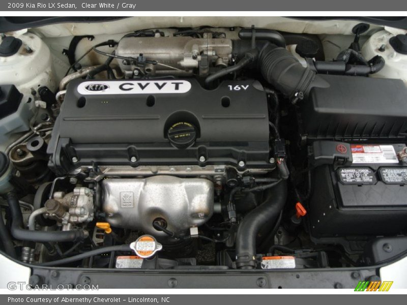 Clear White / Gray 2009 Kia Rio LX Sedan