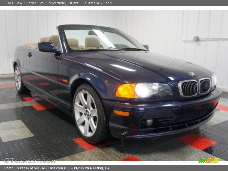 Orient Blue Metallic / Sand 2001 BMW 3 Series 325i Convertible