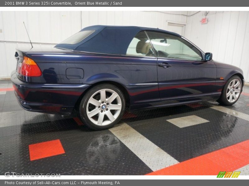 Orient Blue Metallic / Sand 2001 BMW 3 Series 325i Convertible