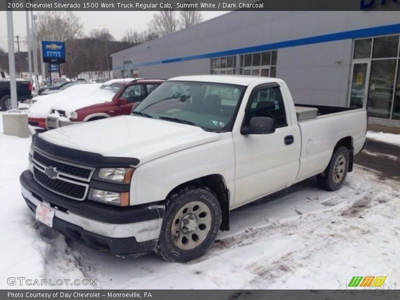 Summit White / Dark Charcoal 2006 Chevrolet Silverado 1500 Work Truck Regular Cab