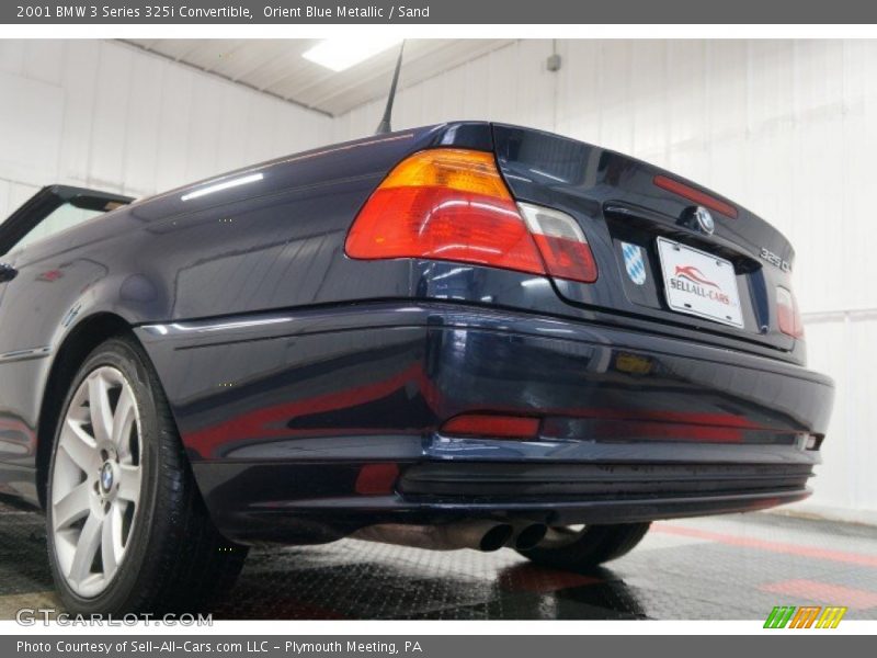 Orient Blue Metallic / Sand 2001 BMW 3 Series 325i Convertible