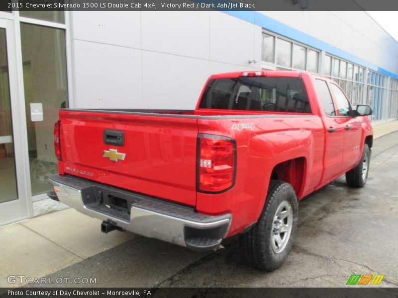 Victory Red / Dark Ash/Jet Black 2015 Chevrolet Silverado 1500 LS Double Cab 4x4