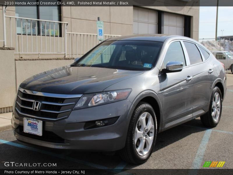 Polished Metal Metallic / Black 2010 Honda Accord Crosstour EX-L 4WD