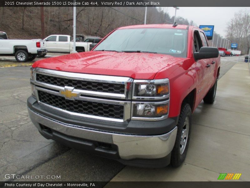 Victory Red / Dark Ash/Jet Black 2015 Chevrolet Silverado 1500 LS Double Cab 4x4