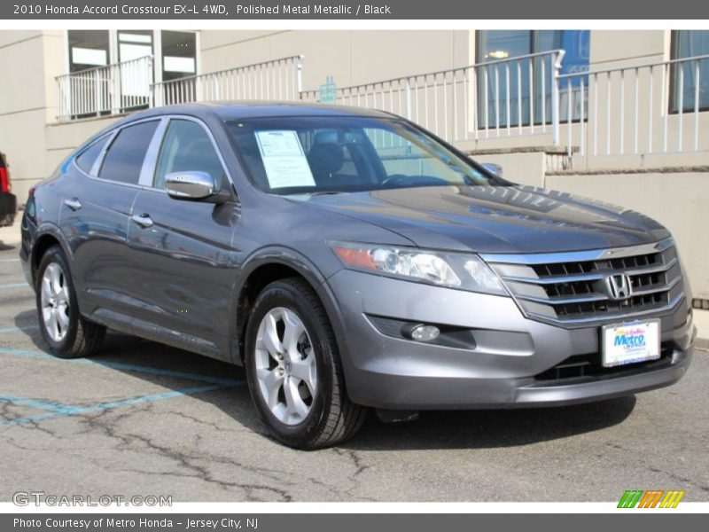 Polished Metal Metallic / Black 2010 Honda Accord Crosstour EX-L 4WD