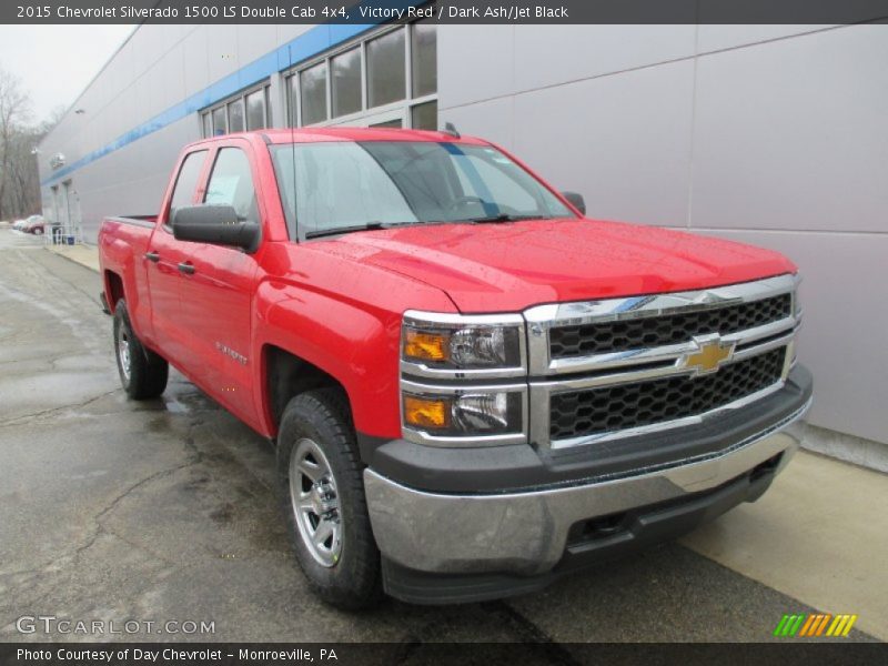 Victory Red / Dark Ash/Jet Black 2015 Chevrolet Silverado 1500 LS Double Cab 4x4