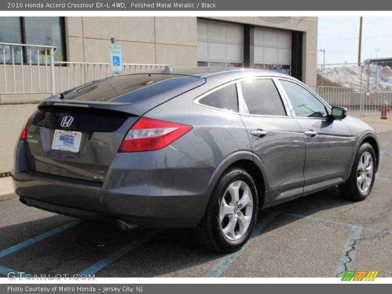 Polished Metal Metallic / Black 2010 Honda Accord Crosstour EX-L 4WD
