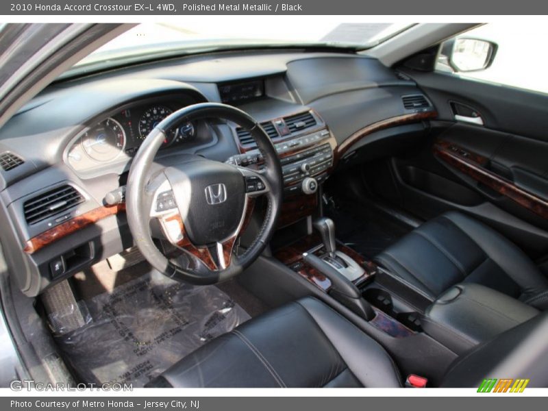 Polished Metal Metallic / Black 2010 Honda Accord Crosstour EX-L 4WD