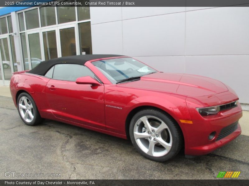 Crystal Red Tintcoat / Black 2015 Chevrolet Camaro LT/RS Convertible