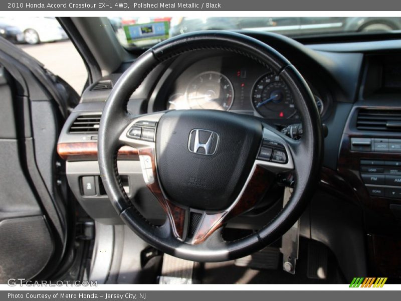 Polished Metal Metallic / Black 2010 Honda Accord Crosstour EX-L 4WD
