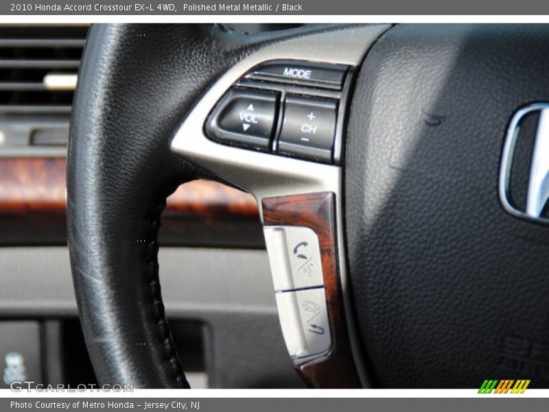 Polished Metal Metallic / Black 2010 Honda Accord Crosstour EX-L 4WD