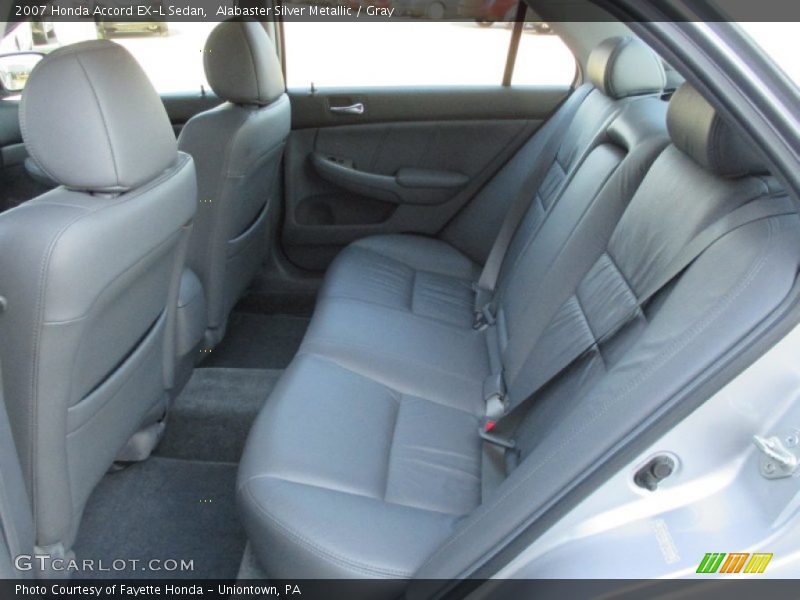 Alabaster Silver Metallic / Gray 2007 Honda Accord EX-L Sedan