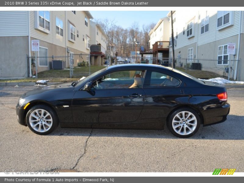 Jet Black / Saddle Brown Dakota Leather 2010 BMW 3 Series 335i xDrive Coupe