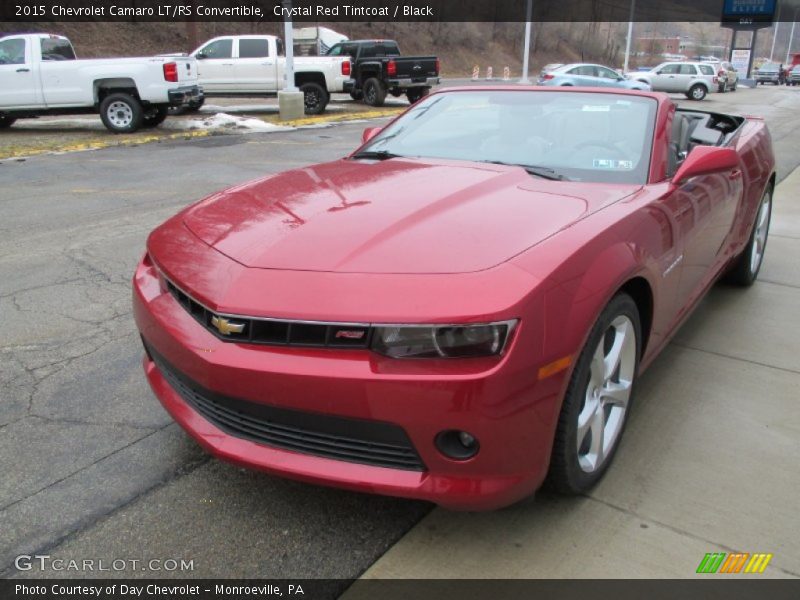 Crystal Red Tintcoat / Black 2015 Chevrolet Camaro LT/RS Convertible
