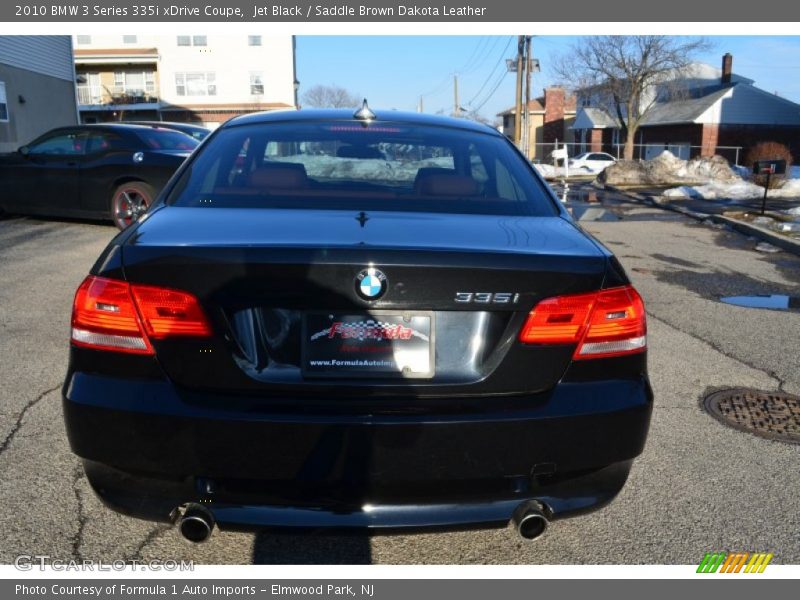 Jet Black / Saddle Brown Dakota Leather 2010 BMW 3 Series 335i xDrive Coupe