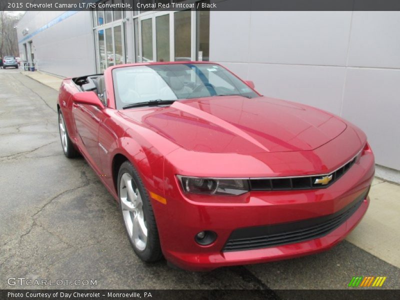 Crystal Red Tintcoat / Black 2015 Chevrolet Camaro LT/RS Convertible