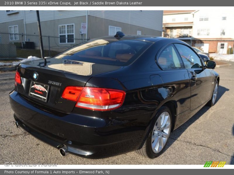 Jet Black / Saddle Brown Dakota Leather 2010 BMW 3 Series 335i xDrive Coupe